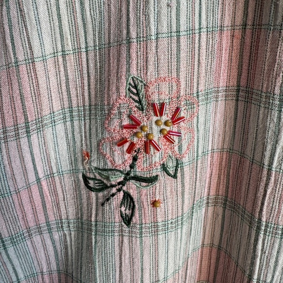 Keneth Too Women's 2X Crepe‎ Button Up Collared Camp Shirt Short Sleeve Resort - Picture 2 of 12